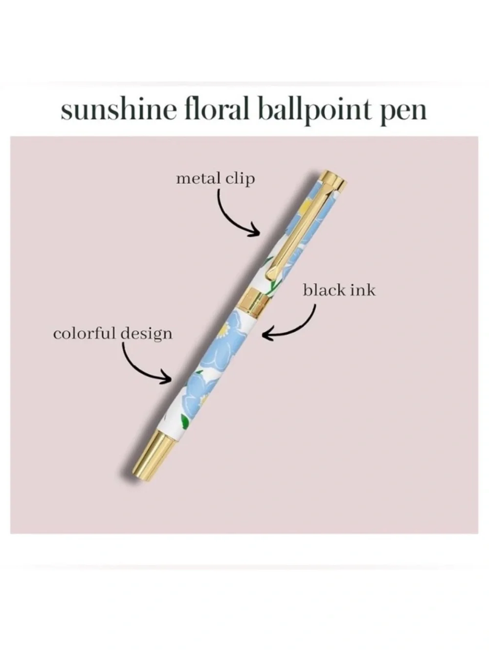 Kate Spade Sunshine Floral Ballpoint Pen